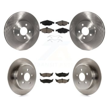 Front Rear Disc Brake Rotors And Ceramic Pads Kit For Chrysler Sebring Dodge Stratus K8C-101257