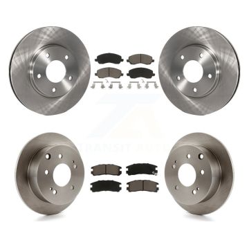 Front Rear Disc Brake Rotors And Ceramic Pads Kit For 2004-2006 Mitsubishi Galant 2.4L K8C-101260