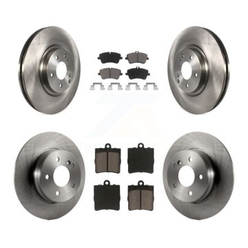 Front Rear Brake Rotors Ceramic Pad Kit For 07-08 Mercedes-Benz SLK280 With Sport Package K8C-101269