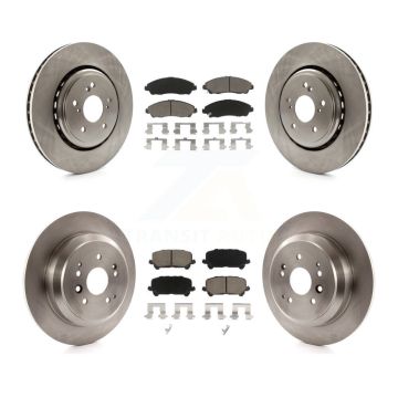 Front Rear Disc Brake Rotors And Ceramic Pads Kit For 2014-2016 Acura MDX K8C-101284
