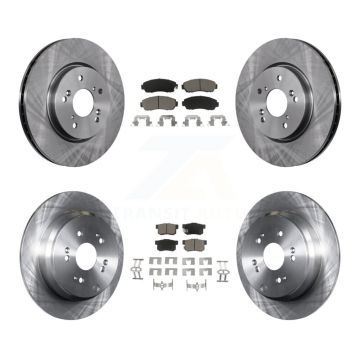 Front Rear Disc Brake Rotors And Ceramic Pads Kit For Acura RDX K8C-101335