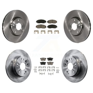 Front Rear Disc Brake Rotor Ceramic Pad Kit For 2004-2005 Acura TL Automatic transmission K8C-101366