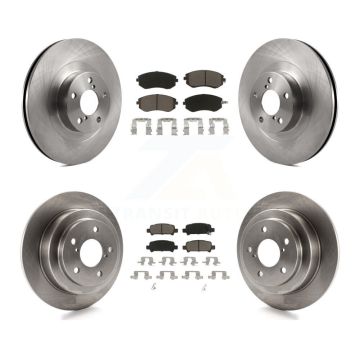 Front Rear Disc Brake Rotors And Ceramic Pads Kit For 2003 Subaru Forester Impreza K8C-101399