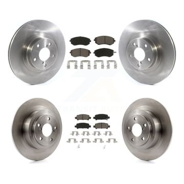 Front Rear Brake Rotors & Ceramic Pad Kit For Subaru Baja With 292mm Diameter Rotor K8C-101405