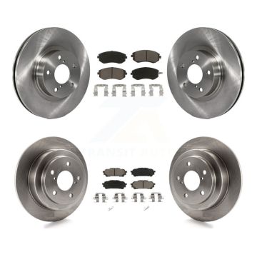 Front Rear Disc Brake Rotors And Ceramic Pads Kit For Subaru Impreza Saab 9-2X K8C-101408