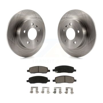 Rear Disc Brake Rotors And Ceramic Pads Kit For 2006-2011 Buick Lucerne Cadillac DTS K8C-102106
