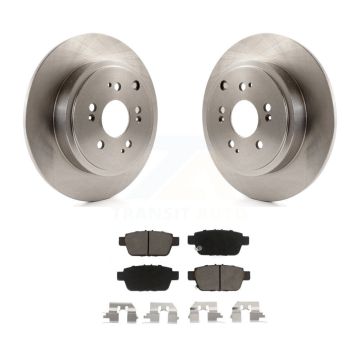 Rear Disc Brake Rotors And Ceramic Pads Kit For 2006-2014 Honda Ridgeline K8C-102110
