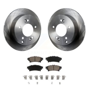 Rear Disc Brake Rotors And Ceramic Pads Kit For Lexus IS250 K8C-102117