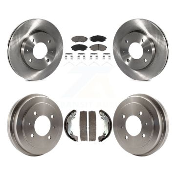 Front Rear Disc Brake Rotor Ceramic Pad And Drum Kit For Hyundai Elantra rear brakes K8C-102466
