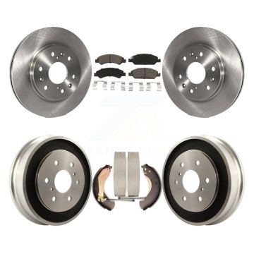 Front Rear Disc Brake Rotors Ceramic Pad Drum Kit For Chevrolet GMC Silverado 1500 Sierra K8C-102477