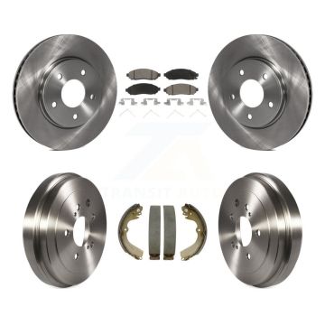 Front Rear Disc Brake Rotors Ceramic Pad Drum Kit For Nissan NV200 Chevrolet City Express K8C-102519