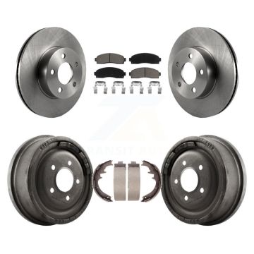 Front Rear Disc Brake Rotors Ceramic Pads And Drum Kit For Ford Ranger Mazda B4000 K8C-102536