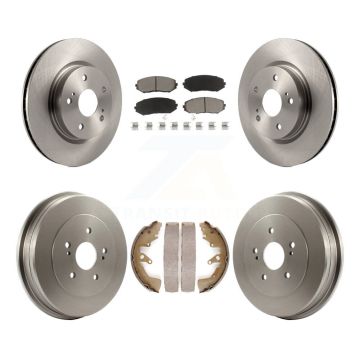 Front Rear Disc Brake Rotors Ceramic Pads And Drum Kit For 2006-2008 Suzuki Grand Vitara K8C-102592