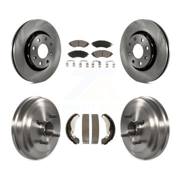 Front Rear Disc Brake Rotor Ceramic Pad Drum Kit For Chevrolet Aveo Pontiac Aveo5 Wave G3 K8C-102608