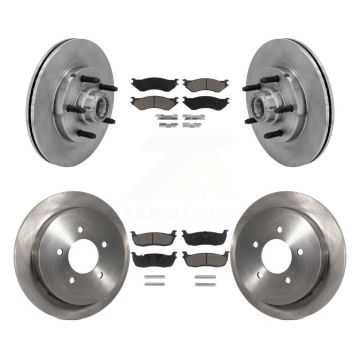 Front Rear Disc Brake Rotors And Ceramic Pads Kit For Ford F-150 Heritage RWD K8C-102624