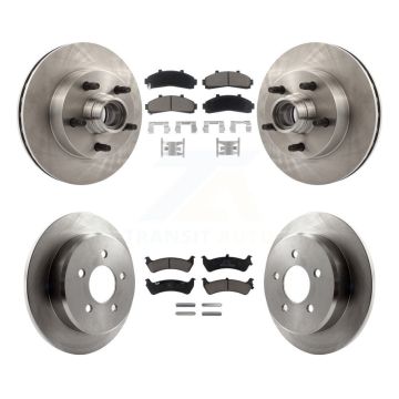Front Rear Brake Rotors & Ceramic Pad Kit For Ford Ranger With 261mm Diameter Rotor K8C-102631
