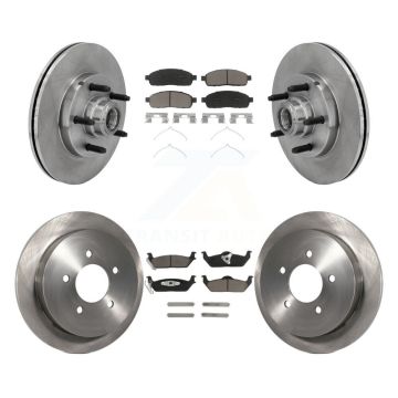 Front Rear Disc Brake Rotors And Ceramic Pads Kit For 2004 Ford F-150 RWD K8C-102641