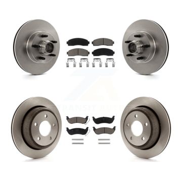 Front Rear Brake Rotor & Ceramic Pad Kit For 2010 Mazda B2300 With 11-1 4" Diameter K8C-102656