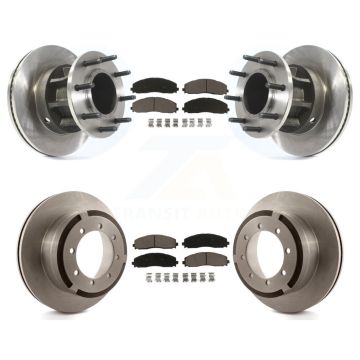 Front Rear Disc Brake Rotors And Ceramic Pads Kit For Ford F-350 Super Duty F-250 K8C-102661