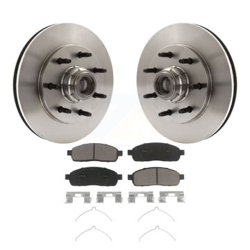 Front Brake Rotor Ceramic Pad Kit For Ford F-150 With 7 Lug Wheels 11th Digit Of Vin Is C K8C-102693