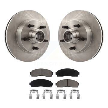 Front Brake Rotors Ceramic Pad Kit For Mazda B3000 B2300 B4000 With 10.25" Diameter Rotor K8C-102712