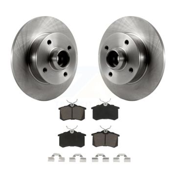 Rear Disc Brake Rotor & Ceramic Pad Kit For Volkswagen Golf Jetta Passat Corrado Scirocco K8C-102721