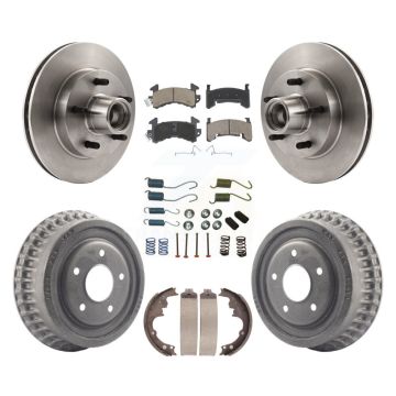 Front Rear Brake Rotor Ceramic Pad & Drum Kit (7Pc) For Chevrolet Camaro Pontiac Firebird K8C-102741