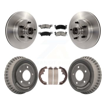Front Rear Disc Brake Rotors Hub Ceramic Pads And Drum Kit For Chevrolet Astro GMC Safari K8C-102776