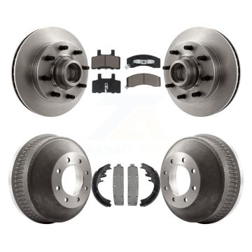 Front Rear Disc Brake Rotor Ceramic Pad & Drum Kit For C2500 Chevrolet GMC C1500 Suburban K8C-102779