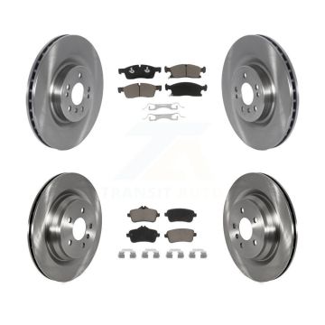 Front Rear Brake Rotors & Ceramic Pad Kit For 16-17 Mercedes-Benz GLE400 With AMG Package K8C-103008