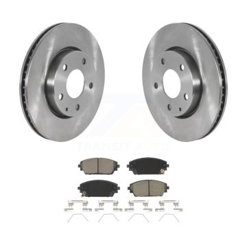 Front Disc Brake Rotors And Ceramic Pads Kit For Mazda 3 Sport FWD K8C-103029