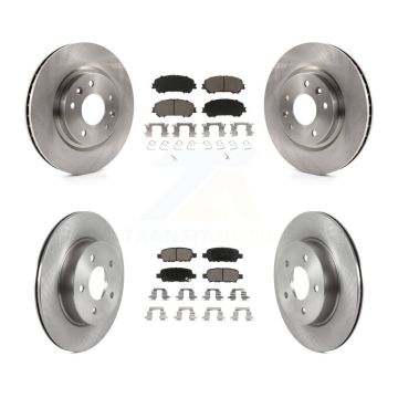 Front Rear Disc Brake Rotors And Ceramic Pads Kit For Nissan Qashqai Rogue Sport K8C-103039