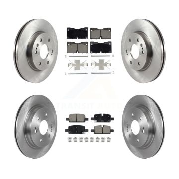 Front Rear Brake Rotor & Ceramic Pad Kit For Chevrolet GMC Silverado 1500 Sierra Yukon XL K8C-103041