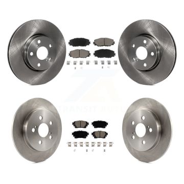 Front Rear Brake Rotors Ceramic Pad Kit For 19 Toyota Corolla With Electric Parking K8C-103044