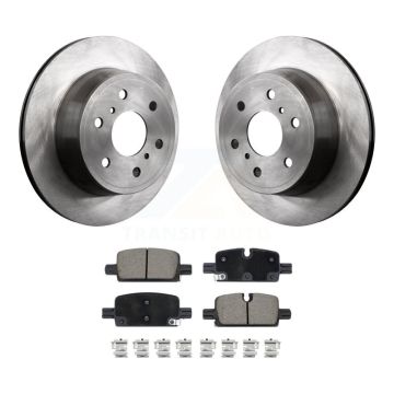 Rear Disc Brake Rotors Ceramic Pad Kit For 2019 GMC Sierra 1500 With Manual Parking K8C-103047