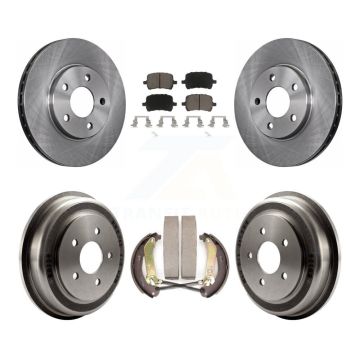 Front Rear Disc Brake Rotors Ceramic Pads And Drum Kit For Chevrolet Malibu K8C-103070