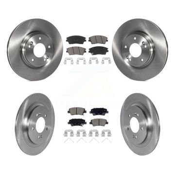 Front Rear Disc Brake Rotors And Ceramic Pads Kit For Kia Sportage Hyundai Tucson K8C-103092