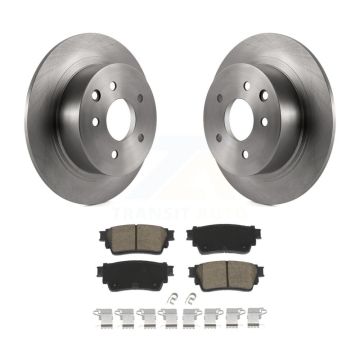 Rear Brake Rotors & Ceramic Pad Kit For 19-20 Nissan Altima AWD With Manual Parking K8C-103098
