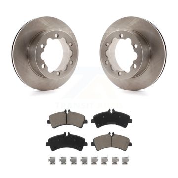 Rear Disc Brake Rotors Ceramic Pad Kit For Sprinter 3500 Mercedes-Benz Dodge Freightliner K8C-103099