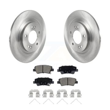 Rear Disc Brake Rotors And Ceramic Pads Kit For Kia Cadenza With Electric Parking K8C-103103