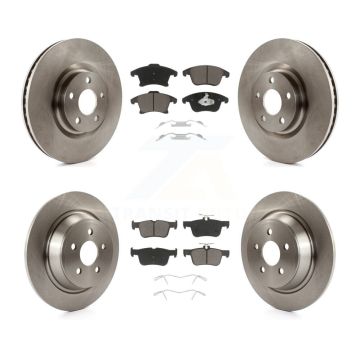 Front Rear Disc Brake Rotors Ceramic Pad Kit For Ford Police Responder Hybrid SSV Plug-In K8C-103113