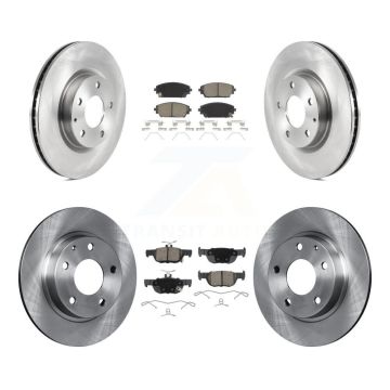 Front Rear Disc Brake Rotors And Ceramic Pads Kit For Mazda 3 Sport AWD K8C-103120