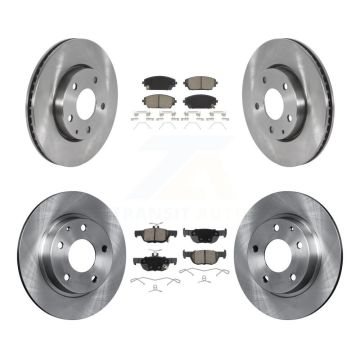 Front Rear Disc Brake Rotors And Ceramic Pads Kit For Mazda 3 Sport FWD K8C-103121