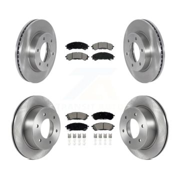Front Rear Disc Brake Rotors And Ceramic Pads Kit For 2019-2023 Ford Ranger K8C-103122