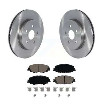 Front Disc Brake Rotors And Ceramic Pads Kit For Toyota Corolla Prius Prime K8C-103129