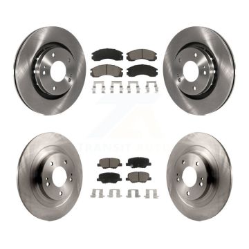 Front Rear Disc Brake Rotors And Ceramic Pads Kit For Mitsubishi Outlander PHEV K8C-103150