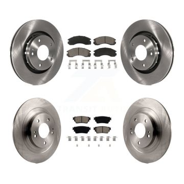 Front Rear Disc Brake Rotors And Ceramic Pads Kit For Mitsubishi Outlander PHEV K8C-103151