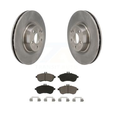 Front Disc Brake Rotors & Ceramic Pad Kit For Mercedes-Benz C250 Coupe With Sport Package K8C-103167