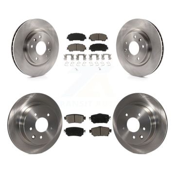Front Rear Brake Rotor Ceramic Pad Kit For Nissan Rogue Sport With Electric Parking K8C-103177