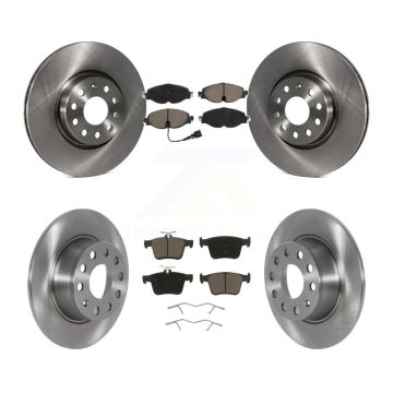 Front Rear Disc Brake Rotors And Ceramic Pads Kit For 2022-2023 Volkswagen Taos FWD K8C-103188